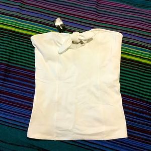 White Express tube top